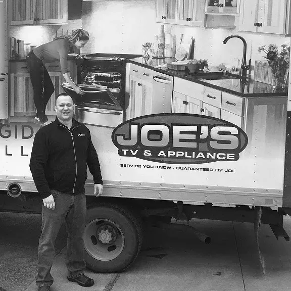 Joe's tv & appliance truck